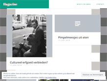 Tablet Screenshot of hagazine.nl